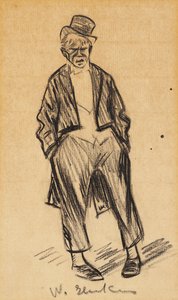 Homem com pombo de William James Glackens